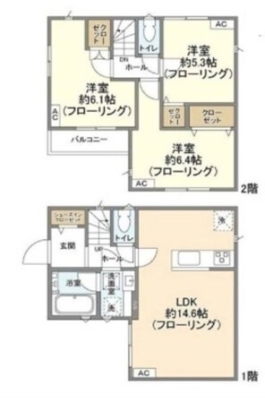 Kolet市川大洲の物件間取画像